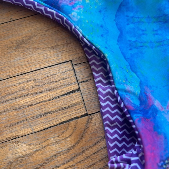 Moana Bikini swim set size Small purple and blue tye dye POPPING PIPPY SPAGHETTI - Picture 4 of 7